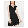 thumbnail image 2 of bar III Womens Mesh Fit & Flare Dress, Black, X-Large, 2 of 2