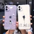thumbnail image 2 of Funda de teléfono con dibujos de astronauta estrella espacial para iPhone 11 13 14 Pro MAX XS XR X 12 Mini 7 8Plus, funda transparente suave de TPU a prueba de golpes Tan Jianjun unisex, 2 of 2