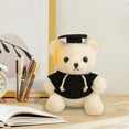 thumbnail image 3 of Oso De Peluche Graduado, Osito De Peluche Académico, Adorable Peluche Con Toga Y Birrete Doctoral, Regalo De Peluche Para Celebrar Logros, Cojín Decorativo, 3 of 8