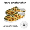 thumbnail image 6 of Goofa Romantic Elegant Sunflower Print Womens Mens Cotton Lightweight House Slippers , Washable Home Slippers,Indoor Comfy Bedroom Cozy Slippers-40/41, 6 of 7