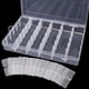 thumbnail image 2 of Caja de Almacenamiento de PláStico, Paquete de 4 Contenedores de Almacenamiento de 36 Rejillas con Tapa y Divisores Ajustables para Pintura de Diamantes de Bricolaje, 2 of 7