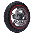 thumbnail image 2 of Scooter Eléctrico Neumilar Celular, Conjunto de la Rueda Trasera del Scooter Rojo Cojinete Fuerte de Aluminio de Aluminio de Disipació de Calor Con Freno de Disco de 120 mm, 2 of 7