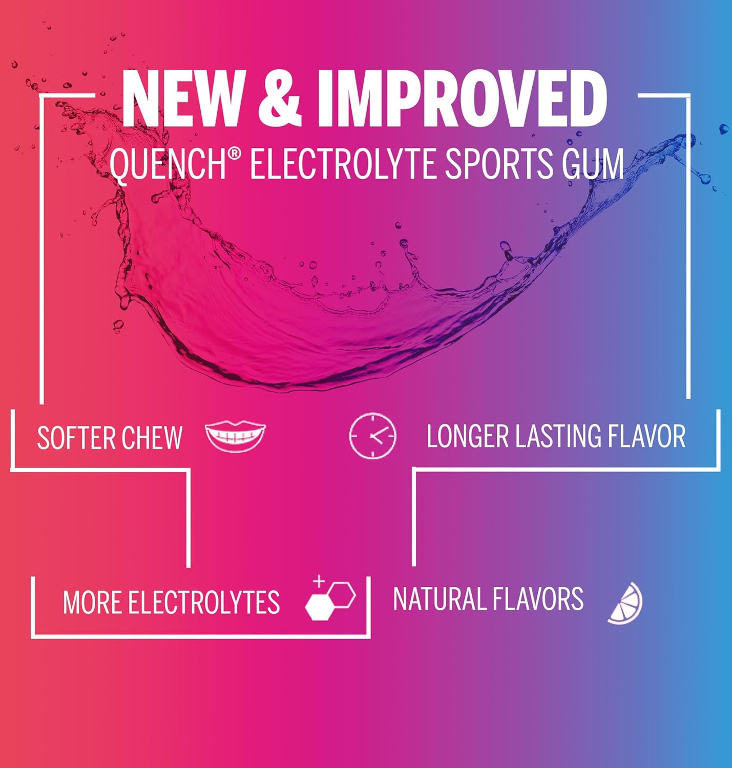 Mueller Quench Gum, Tub-O-Quench, Assorted Gum Flavors, 300 Count