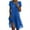 Blue, variant on Sakmal V-Neck Sun Dresses for Women 2024 Green Mid-Length Lightweight Flowy Polka Dot Short Sleeve Shift Dress