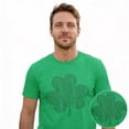 thumbnail image 2 of Mens Distressed Clover T Shirt Cool St Patricks Day Vintage Shamrock Awesome Graphic Tee Graphic Tees, 2 of 8