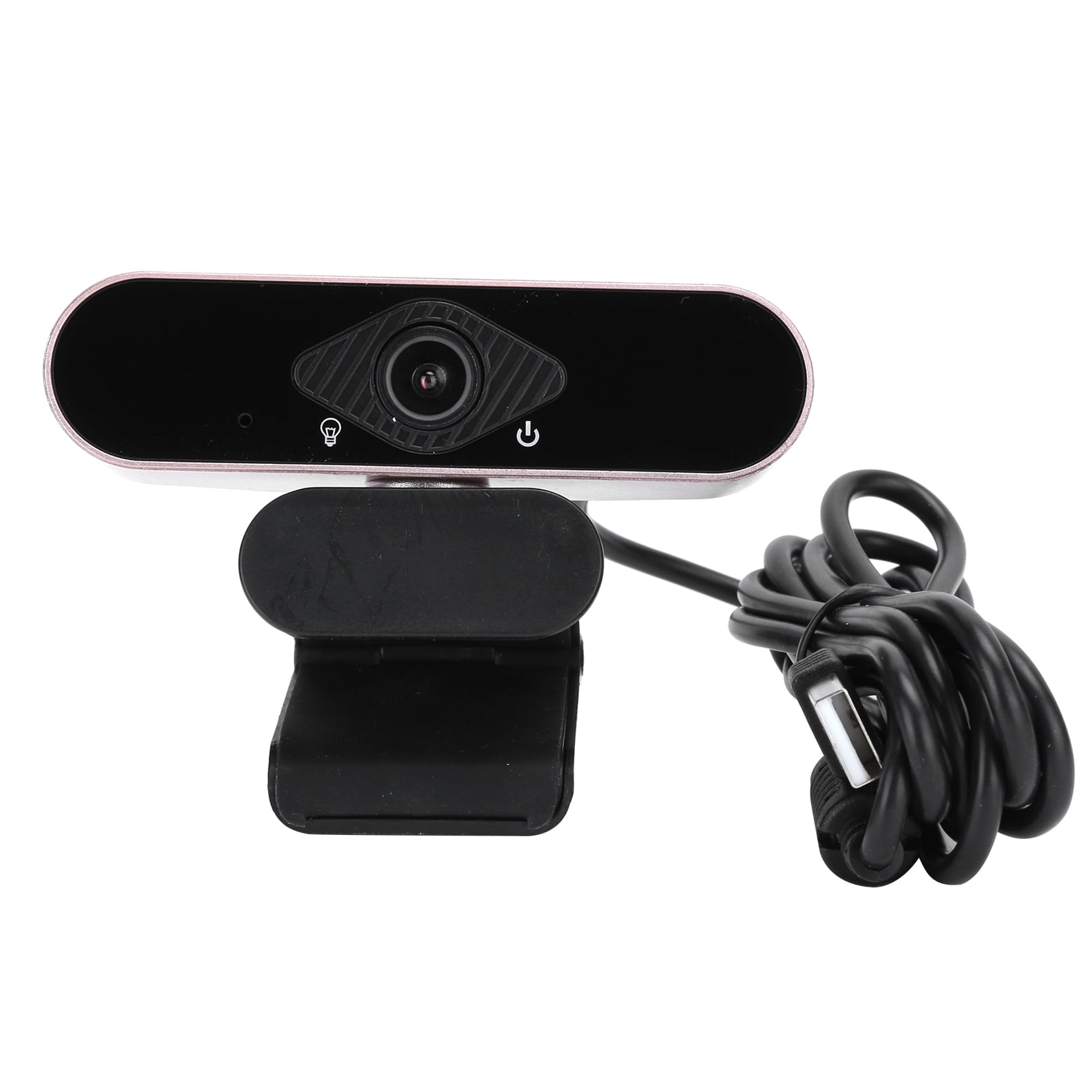 Webcam High Definition 1080P USB Camera for Teaching Conference Live StreamingRose Gold
