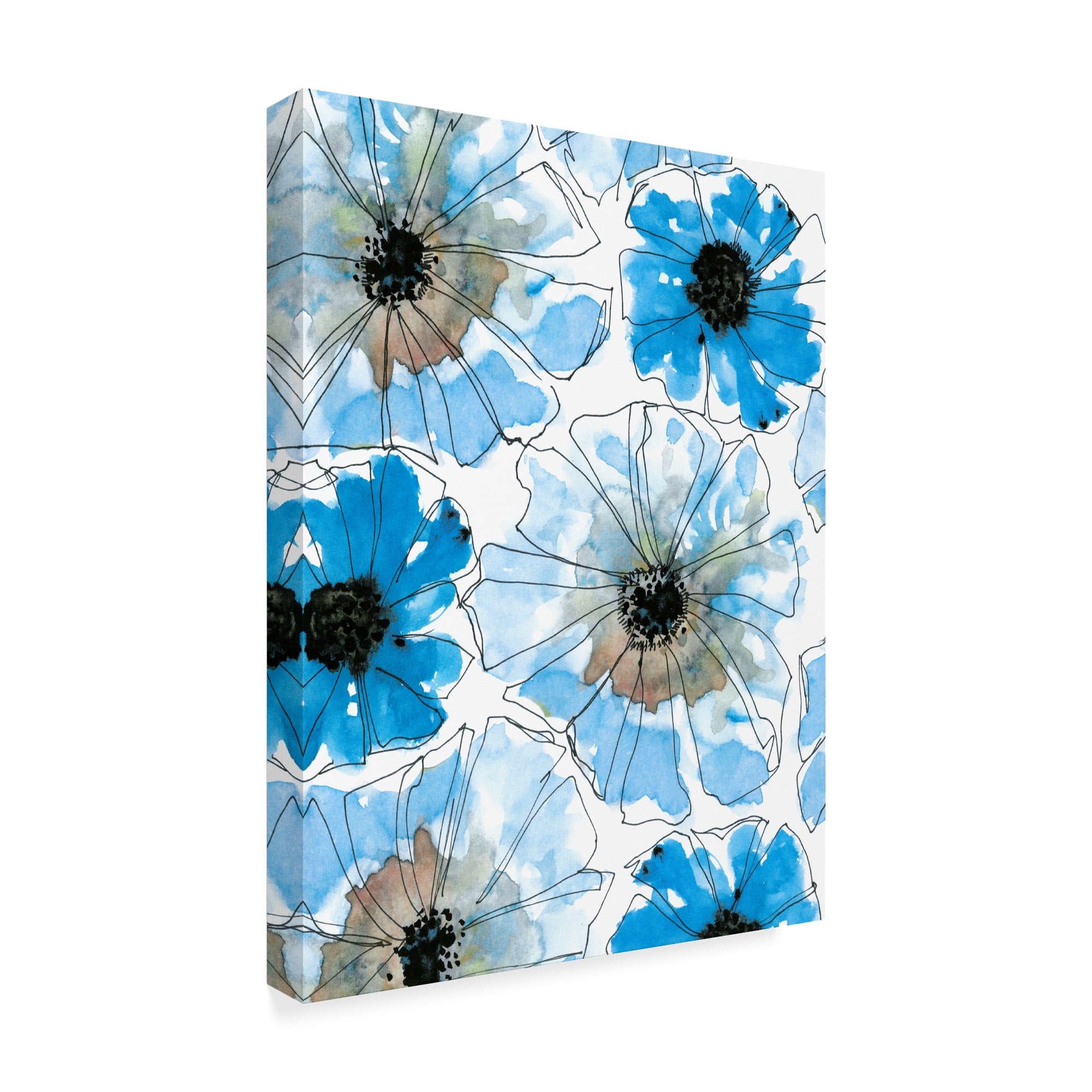 Trademark Fine Art 'Water Blossoms I' Canvas Art by Deborah Velasquez