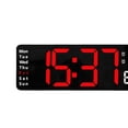 thumbnail image 5 of DOLITY Clock Date/Day Temperature Adjustable Brightness with Remote Control LED Display red, 5 of 5