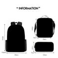 thumbnail image 2 of 3PCS Gamer Style Backpack Set Pixel Art Travel Bag Combo with Lunch Bag Accessory Pouch, 2 of 4