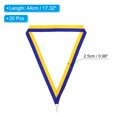 thumbnail image 2 of Uxcell Award Neck Ribbons with Snap Clips, Polyester Striped Medal Lanyards Ribbon, Blue Golden 20Pcs, 2 of 6