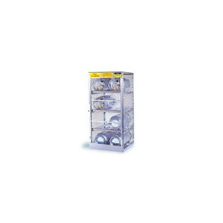 Justrite 1/2'' X 60'' X 32'' 12 Cylinder Horizontal Storage Locker For Flammables