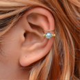 thumbnail image 3 of Pendientes transparentes sin perforaciones shaofei con cuentas de colores y clip para orejas para uso diario, 3 of 3