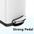 thumbnail image 4 of Accreate Slim Kitchen Trash Can 13 Gal, Skinny Stainless Steel Garbage Can with Removable Inner Bucket & Soft Close Lid, Narrow Trash Bin for Bathroom Living Room Office, 4 of 7
