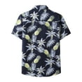 thumbnail image 4 of Floenr Mens T Shirts,Men Casual Buttons Beach Turndown Solid Fashion Single-breasted Short-sleeved Shirt, 4 of 5
