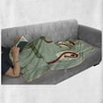 thumbnail image 6 of Wine Soft Flannel Fleece Throw Blanket, Grungy Aged Display with Wine Pouring into Glasses Retro, Cozy Plush for Indoor and Outdoor Use, 50" x 60", Almond Green Olive Green, by Ambesonne, 6 of 6