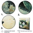 thumbnail image 3 of Designart "Grey Blue Marine Animals Whales" Animals Canvas Wall Art, 3 of 5