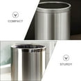 WSTEER Stainless Steel Waste Paper Bin Basket Waste Rubbish Trash Can