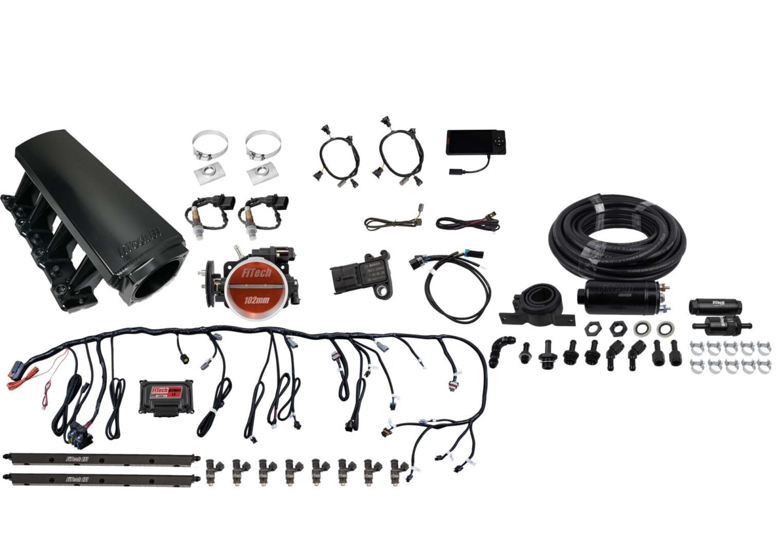 FITech Fuel Injection 71008 Ultimate LS Tall EFI Induction System Master Kit LS1