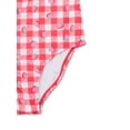 thumbnail image 3 of Wonder Nation Girls Strawberry Gingham One Piece Swimsuit, Sizes 4-16, 3 of 4