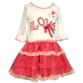 thumbnail image 1 of Bonnie Jean Robe Tutu d'Amour pour Petites Filles Saint-Valentin 2T, 1 of 3