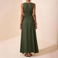 thumbnail image 6 of Bxsruta Womens Summer Maxi Dress V Neck Sleeveless Flowy Casual Long Sundresses, 6 of 8