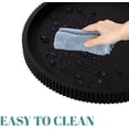 thumbnail image 5 of Silicone Bathroom Tray Round Kitchen Counter Organizer Decorative Vanity Accessories Coffee Table Decor for Perfume, Candle, Soap Dish, 10 Inch, Black, 5 of 13