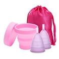 thumbnail image 1 of Conjunto de copa Menstrual de silicona para mujer, higiene femenina, esterilizador de período Menstrual, Coletor, 1 of 4