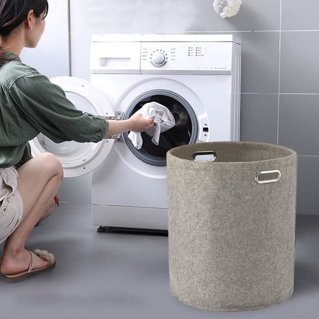 Xihbxyly Cesta de Ropa Plegable, Diseño de Tela de Poliéster, Asa de Transporte Fácil, Caja de Almacenamiento Versátil, Organización Del Hogar, Uso En Dormitorio o Baño, Tamaño 33 X 30 X 30 Cm