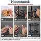 thumbnail image 5 of Estante de ducha sin taladrar, autoadhesivo, esquinero de ducha, accesorios de baño, 2 niveles, negro, 5 of 5