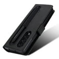 thumbnail image 6 of Dteck Wallet Case for Samsung Galaxy Z Fold 4,Ultra Slim PU Leather + Soft TPU with Crad Slot Stylus Pen Slot Shockproof KIckstand Magnetic Filp Case for Samsung Galaxy Z Fold 4 7.6 inch,Black, 6 of 8