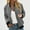 Gray, variant on Lightweight Bomber Jackets for Women Trendy Casual Zip Up Coat Spring Fall Outdoor Track Jacket Outerwear Tops