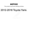 thumbnail image 2 of CMX Rear Disc Brake Rotors Pair for Car 2012-2018 Toyota Yaris K8-100930, 2 of 8