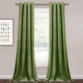 thumbnail image 1 of Cortinas Stangh Grass de terciopelo verde 132 cm x 213 cm, 2 paneles, 1 of 6