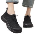 thumbnail image 1 of Mujer Zapatos Deslizantes Malla Sin Alivio Espesable Suela Plana (37), 1 of 9