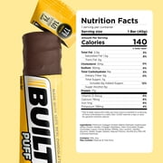 BUILT Bar Puff Protein Snack Bars, 17g Protein, Banana Cream Pie, Gluten Free - 12 Pack