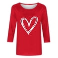 thumbnail image 2 of MuXiKeJi Clothes Valentine's Shirts for Women Love Heart XOXO Cute Graphic T Shirts Casual Spring Day Tops Tee for Her, 2 of 5