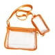 thumbnail image 2 of Bolsa transparente impermeable de gran capacidad para estadios, conciertos al aire libre. Naranja, 2 of 9