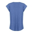thumbnail image 5 of Qwertyu Tank Top for Women Solid Color V Neck Sleeveless Causal Sexy Shirts Hawaiian Beach Holiday Sports Workout Running Tees Summer Basic Tops Royal Blue L, 5 of 5