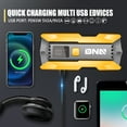thumbnail image 5 of DNA Motoring TOOLS-00276 Universal Yellow 2000A Peak Amps Portable Power Bank Charger Car Battery Jump Starter Booster With LED, 5 of 7