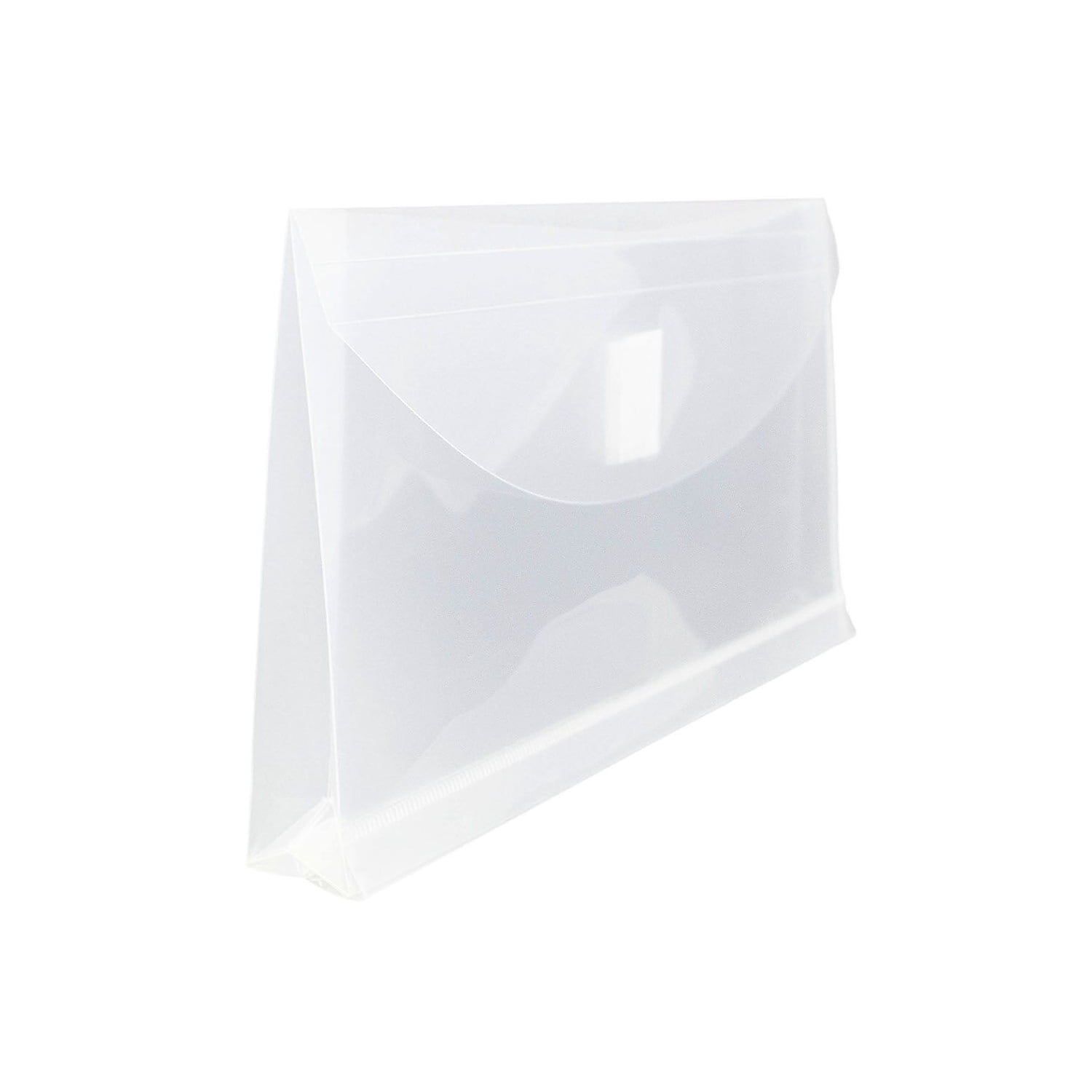 JAM Paper JAM Paper Plastic Envelopes with Hook & Loop Closure #10 Booklet Wallet 5.25 x 10 with 1 Inch