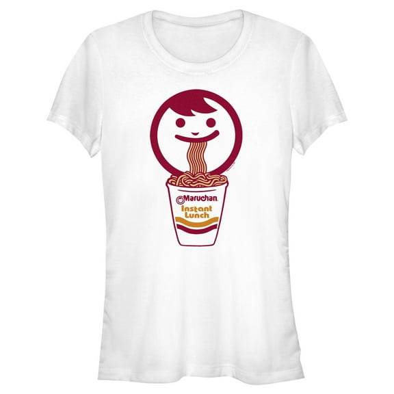 Junior's Maruchan Eating Instant Lunch  Graphic Tee White X Large