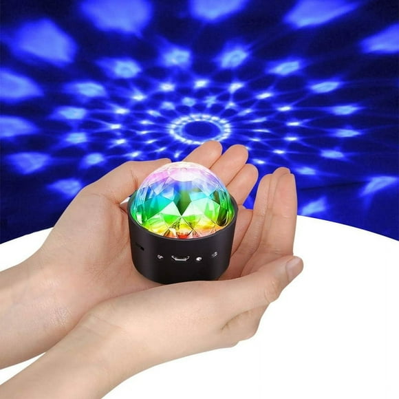 Mini Disco Ball Light, Voice Control Disco Party Lights Stage Lighting Effect DJ Strobe Ball for Parties Birthday Club-B