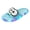 Blue, variant on Mens Womens Slippers Cartoon Big Eye Penguin Light up LED Non Slip Summer Indoor Outdoor Shower Beach Shoes