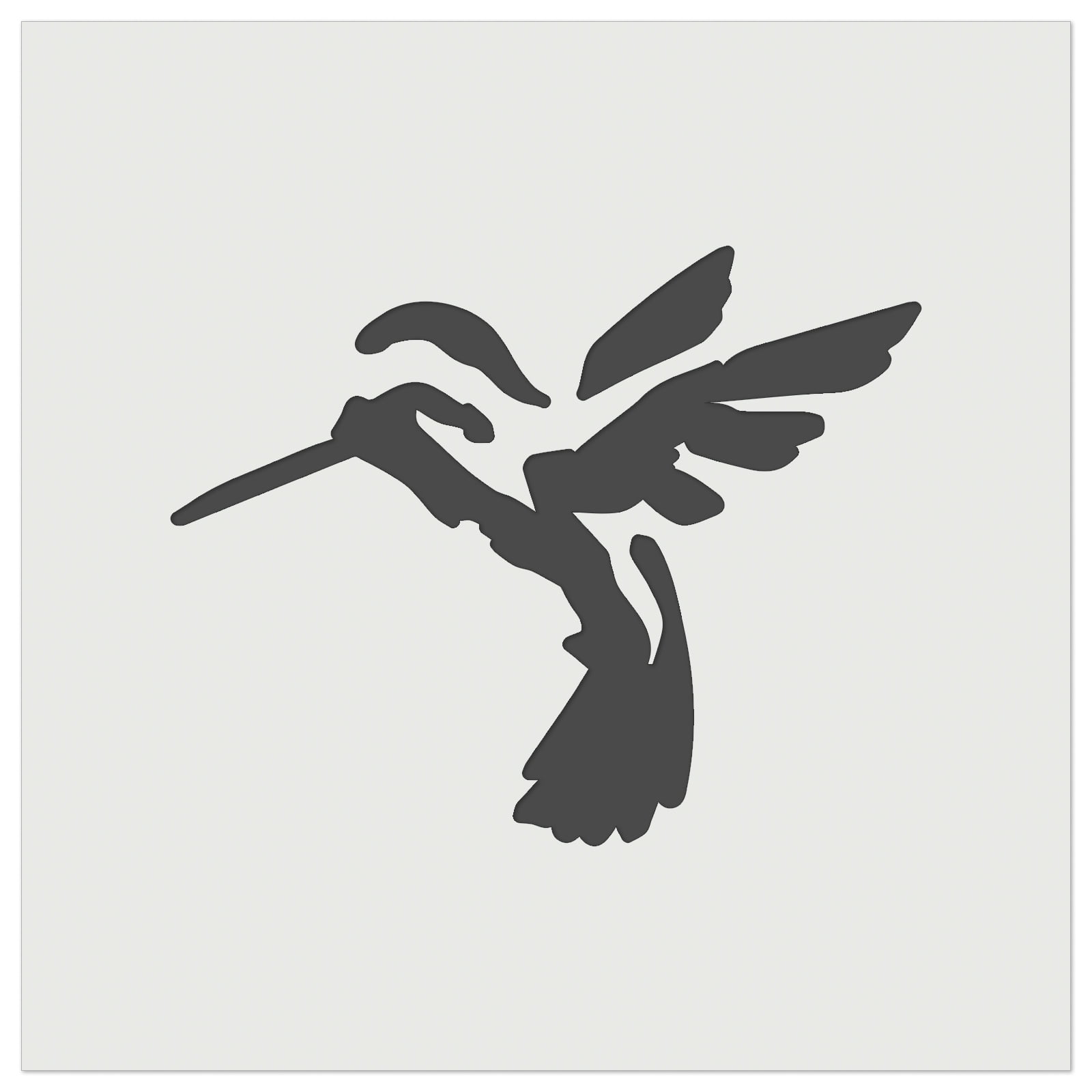 Hummingbird Sketch DIY Cookie Wall Craft Stencil 3.5 Inch