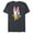 Navy Heather, variant on Daisy Duck Sassy & Glamorous Speckled Bow and Name - Short Sleeve Blended T-Shirt for Adults - Customized-Dark Heather