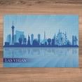 thumbnail image 3 of Ambesonne Las Vegas Jigsaw Puzzle, American City Silhouette, Heirloom-Quality Fun Activity for Family Durable Cardboard, 1000 pcs, Pale Blue and Blue, 3 of 5