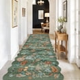 thumbnail image 2 of YOUFORTONG 3'x10' Floral Long Hallway Runner Rug,Washable Low-Pile Non Slip Carpet for Entryway Kitchen Living Room Bedroom Farmhouse Home Decor,Green, 2 of 6