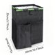 thumbnail image 3 of Hanging Car Trash Can With Side Pockets Waterproof Fabric Auto Garbage Storage Organizer Bag, 3 of 7