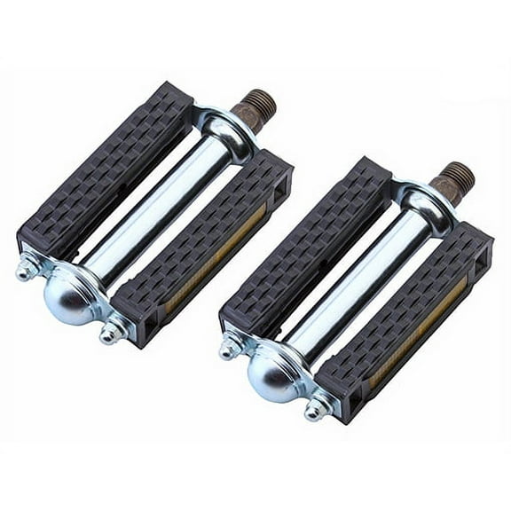 Alta Classic Square 804 Bicycle Pedals Steel Bicycle Chrome /Black,Multiple Sizes. (9/16")