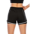 thumbnail image 4 of Women 2 in 1 Sports Shorts Fitness Running Sport Shorts Workout Training Yoga Gym Shorts With Pockets, 4 of 5